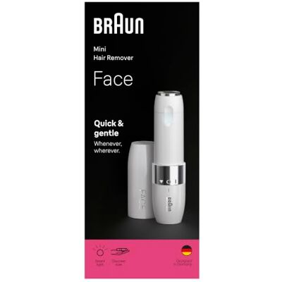 Braun Mini Depilator do twarzy, szybki i delikatny, FS1000, biały Braun Mini Depilator do twarzy, szybki i delikatny, FS1000, biały