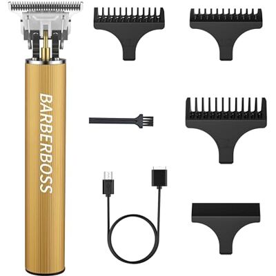 BARBERBOSS Trymer do brody i włosów dla mężczyzn – akumulatorowy trymer do zarostu z precyzyjnymi ostrzami, idealny do pielęgnacji brody, wąsów i twarzy, trymer do włosów dla mężczyzn BARBERBOSS Trymer do brody i włosów dla mężczyzn – akumulatorowy trymer do zarostu z precyzyjnymi ostrzami, idealny do pielęgnacji brody, wąsów i twarzy, trymer do włosów dla mężczyzn