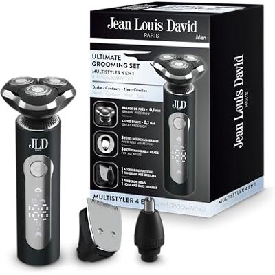 Jean Louis David Maszynka do golenia brody Blisko golenia 0,1 mm Kompletny zestaw trymerów do nosa i uszu USB-C Bateria litowa Jean Louis David Maszynka do golenia brody Blisko golenia 0,1 mm Kompletny zestaw trymerów do nosa i uszu USB-C Bateria litowa