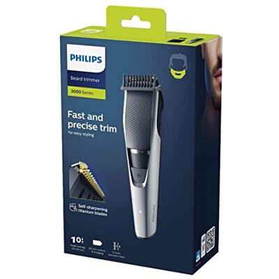 Philips BT3206/13 maszynka do strzyżenia do strzyżenia brody i krótkiej serii 3000, 10 ustawień długości, z 3-biegunową wtyczką brytyjską Philips BT3206/13 maszynka do strzyżenia do strzyżenia brody i krótkiej serii 3000, 10 ustawień długości, z 3-biegunową wtyczką brytyjską