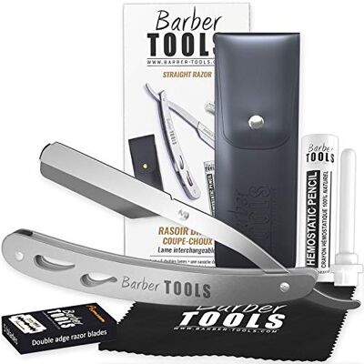 BARBER TOOLS Golarka Golarka męska Golarka do cięcia kapusty Golarka do brody z kijem ałunowym, ściereczka do polerowania, etui do przechowywania, ostrze do golenia (maszynka do golenia) BARBER TOOLS Golarka Golarka męska Golarka do cięcia kapusty Golarka do brody z kijem ałunowym, ściereczka do polerowania, etui do przechowywania, ostrze do golenia (maszynka do golenia)