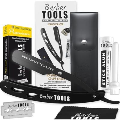 BARBER TOOLS Golarka Golarka męska Golarka do cięcia kapusty Golarka do brody z kijem ałunowym, ściereczka do polerowania, etui do przechowywania, ostrze do golenia (maszynka do golenia) CZAR- BARBER BARBER TOOLS Golarka Golarka męska Golarka do cięcia kapusty Golarka do brody z kijem ałunowym, ściereczka do polerowania, etui do przechowywania, ostrze do golenia (maszynka do golenia) CZAR- BARBER