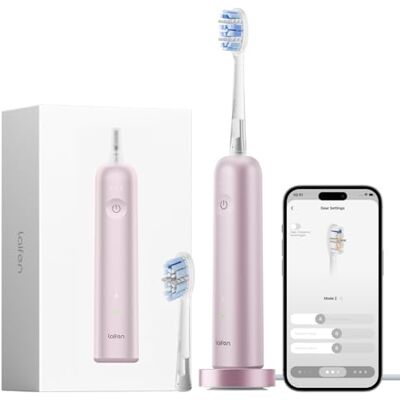 Laifen Wave Pro Sonic elektryczna szczoteczka do zębów dla dorosłych, soniczna szczoteczka do zębów z oscylacją o 60°, inteligentna aplikacja, bateria 70 dni, 2 głowice, wodoodporna IPX8 (różowe Laifen Wave Pro Sonic elektryczna szczoteczka do zębów dla dorosłych, soniczna szczoteczka do zębów z oscylacją o 60°, inteligentna aplikacja, bateria 70 dni, 2 głowice, wodoodporna IPX8 (różowe