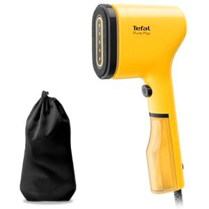 Tefal DT2026 Pure Pop parownica do ubrań, 1300 W, zbiornik na wodę 70 ml, usuwa do 99,99% wirusów/bakterii/zarazków, szybkie nagrzewanie, 20 g/min ciągłe uwalnianie pary, żółty/czarny Tefal DT2026 Pure Pop parownica do ubrań, 1300 W, zbiornik na wodę 70 ml, usuwa do 99,99% wirusów/bakterii/zarazków, szybkie nagrzewanie, 20 g/min ciągłe uwalnianie pary, żółty/czarny