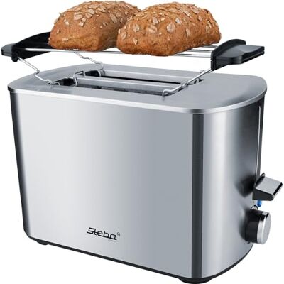 Steba toster TO 20 Inox automatyczny toster z podwójną szczeliną na 2 tosty obudowa zapobiegająca odciskom palców 7 poziomów opiekania 4 funkcje: tosty, rozmrażanie, podgrzewanie, zatrzymanie Steba toster TO 20 Inox automatyczny toster z podwójną szczeliną na 2 tosty obudowa zapobiegająca odciskom palców 7 poziomów opiekania 4 funkcje: tosty, rozmrażanie, podgrzewanie, zatrzymanie