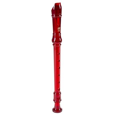 Yamaha Recorder – Soprano Recorder, Barokque Fingering, Translucent Red Yamaha Recorder – Soprano Recorder, Barokque Fingering, Translucent Red
