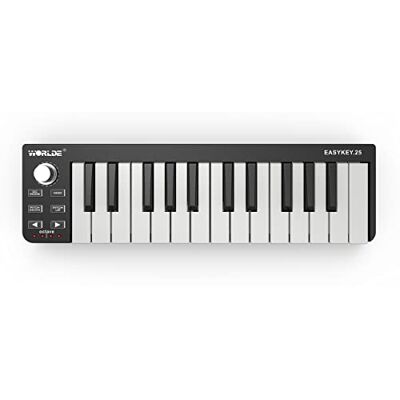 WorldE Easykey klawiatura midi z 25 dynamicznymi przyciskami WorldE Easykey klawiatura midi z 25 dynamicznymi przyciskami