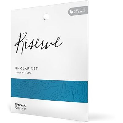 D'Addario Woodwinds Organic Reserve Bb stroiki do klarnetu stroiki do klarnetu indywidualnie uszczelnione siła 3,0, 3 szt D'Addario Woodwinds Organic Reserve Bb stroiki do klarnetu stroiki do klarnetu indywidualnie uszczelnione siła 3,0, 3 szt