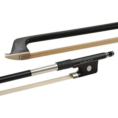 Glasser Smyczek Altówkowy, Carbon Graphit, Made in USA, 3000X-12, Powłoka z nowego srebra, dla 1/2 Altówka Glasser Smyczek Altówkowy, Carbon Graphit, Made in USA, 3000X-12, Powłoka z nowego srebra, dla 1/2 Altówka