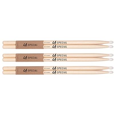 ProMark LA Specials Pałki Perkusyjne Hickory 5B, Nylonowa Końcówka, 3 Pary ProMark LA Specials Pałki Perkusyjne Hickory 5B, Nylonowa Końcówka, 3 Pary