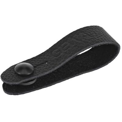 532012 GEWA Tie Strap skórzana pętla do mocowania paska gitarowego, prawdziwa skóra, obwód pętli 17 cm, do gitar i ukulele bez guzika na pasek, black – czarny 532012 GEWA Tie Strap skórzana pętla do mocowania paska gitarowego, prawdziwa skóra, obwód pętli 17 cm, do gitar i ukulele bez guzika na pasek, black – czarny