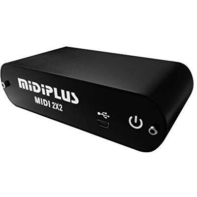 Midiplus MIDI 2x2 USB Interfejs MIDI, Czarny Midiplus MIDI 2x2 USB Interfejs MIDI, Czarny