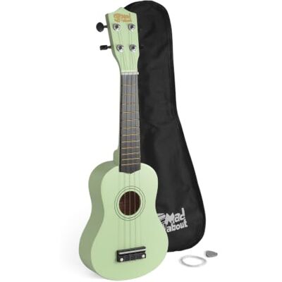 MAD SU8 miętowozielone ukulele sopranowe z akcesoriami Idealne dla początkujących i szkół. W zestawie pokrowiec, kostka i zapasowe struny z czarnymi strunami karbonowymi. MAD SU8 miętowozielone ukulele sopranowe z akcesoriami Idealne dla początkujących i szkół. W zestawie pokrowiec, kostka i zapasowe struny z czarnymi strunami karbonowymi.