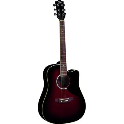 EKO GUITARS RANGER CW EQ RED SUNBURST, gitara akustyczna CW EQ, top z jodły, opaski i dno lipy, klawiatura południowoamerykańska Roupanà 20 klawiszy, kolor czerwony Sunburst EKO GUITARS RANGER CW EQ RED SUNBURST, gitara akustyczna CW EQ, top z jodły, opaski i dno lipy, klawiatura południowoamerykańska Roupanà 20 klawiszy, kolor czerwony Sunburst