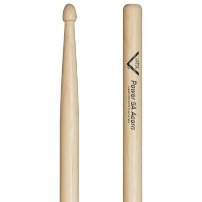 Vater Percussion Drumsticks American Hickory Power 5A 16,5 cala VHP5AAW Power 5A Acorn – 16,5 cala / 41,91 cm – hikora amerykańska – główka w kształcie żołędzia Vater Percussion Drumsticks American Hickory Power 5A 16,5 cala VHP5AAW Power 5A Acorn – 16,5 cala / 41,91 cm – hikora amerykańska – główka w kształcie żołędzia