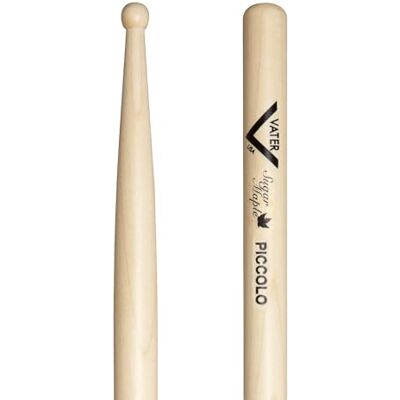 Vater Pałki perkusyjne Percussion Sugar Maple Piccolo Wood 16 cali VSMPW Piccolo – 16 cali / 40,64 cm – Sugar Maple – mała, okrągła główka drewniana Vater Pałki perkusyjne Percussion Sugar Maple Piccolo Wood 16 cali VSMPW Piccolo – 16 cali / 40,64 cm – Sugar Maple – mała, okrągła główka drewniana