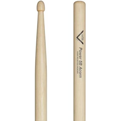 Vater Pałki perkusyjne VHP5BAW Power 5B American Hickory Series Końcówka z drewna żołędziowego Vater Pałki perkusyjne VHP5BAW Power 5B American Hickory Series Końcówka z drewna żołędziowego