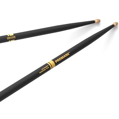 ProMark Rebound 5AB ActiveGrip Hickory pałeczki perkusyjne, ulepszony uchwyt do precyzyjnego bębnienia, końcówka z drewna żołędziowego, 1 para ProMark Rebound 5AB ActiveGrip Hickory pałeczki perkusyjne, ulepszony uchwyt do precyzyjnego bębnienia, końcówka z drewna żołędziowego, 1 para