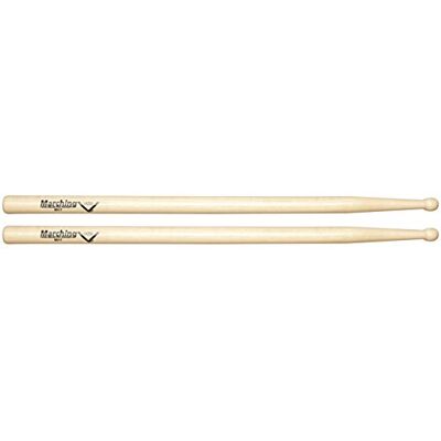 Vater Percussion Drumsticks Marching Sticks MV7 – 17 cali – drewno MV7 – 17 cali / 43,18 cm – 0,710 cala / 1,80 cm – duża drewniana główka w kształcie beczki Vater Percussion Drumsticks Marching Sticks MV7 – 17 cali – drewno MV7 – 17 cali / 43,18 cm – 0,710 cala / 1,80 cm – duża drewniana główka w kształcie beczki