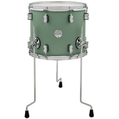 Pacific Drums Concept Maple Floor Tom, 14" x 12", Satin Seafoam Finish Ply Pacific Drums Concept Maple Floor Tom, 14" x 12", Satin Seafoam Finish Ply