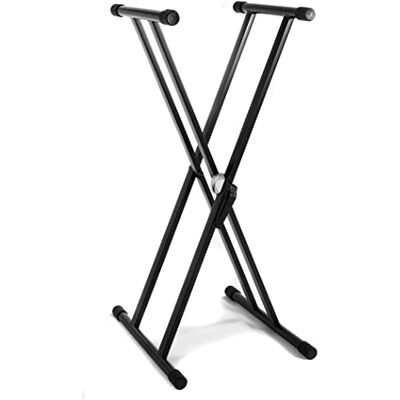 GEWA stojak na keyboard KS-50B Easy Gear System podwójny rura stalowa składany wysokość 70-100 cm wysokość i szerokość regulowana obciążenie do 30 kg waga 4,2 kg czarny GEWA stojak na keyboard KS-50B Easy Gear System podwójny rura stalowa składany wysokość 70-100 cm wysokość i szerokość regulowana obciążenie do 30 kg waga 4,2 kg czarny