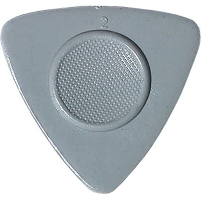 Heriba Plektrum/Pick Daumenmulde Nylon, trójkątny, szary, 12 sztuk, 5,7 x 5,5 x 0,8 cm Heriba Plektrum/Pick Daumenmulde Nylon, trójkątny, szary, 12 sztuk, 5,7 x 5,5 x 0,8 cm