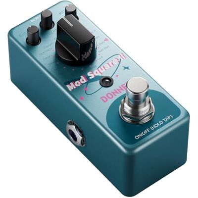 Donner modulacji 16 efektów Mod Square II do gitary elektrycznej, chorus Phaser Tremolo Flanger Rotary Vibrato Wah Lo-fi Detune 16 trybów, True Bypass Donner modulacji 16 efektów Mod Square II do gitary elektrycznej, chorus Phaser Tremolo Flanger Rotary Vibrato Wah Lo-fi Detune 16 trybów, True Bypass