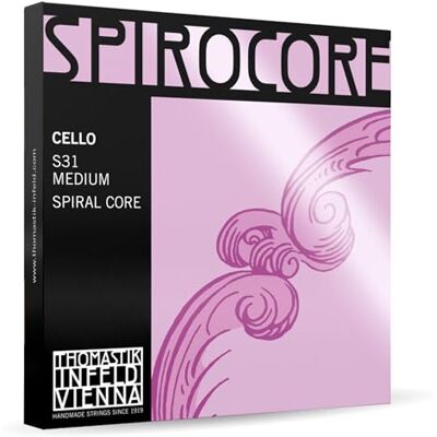 Thomastik-Infeld Thomastik Saiten für Cello Spirocore Spiralkern Satz 4/4 mittel Chrom Thomastik-Infeld Thomastik Saiten für Cello Spirocore Spiralkern Satz 4/4 mittel Chrom