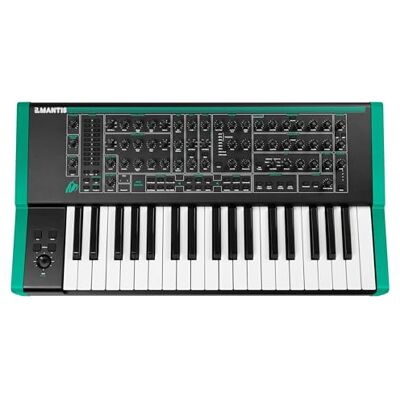PWM MANTIS Syntezator hybrydowy 37 pełnowymiarowych klawiszy wrażliwych na szybkość Wyjście słuchawek stereo PWM MANTIS Syntezator hybrydowy 37 pełnowymiarowych klawiszy wrażliwych na szybkość Wyjście słuchawek stereo