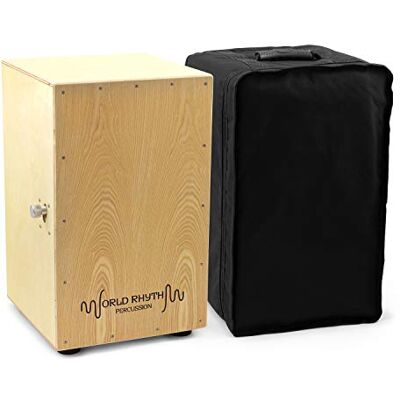 World Rhythm Cajon naturalne wykończenie kajon z wyściełaną torbą World Rhythm Cajon naturalne wykończenie kajon z wyściełaną torbą