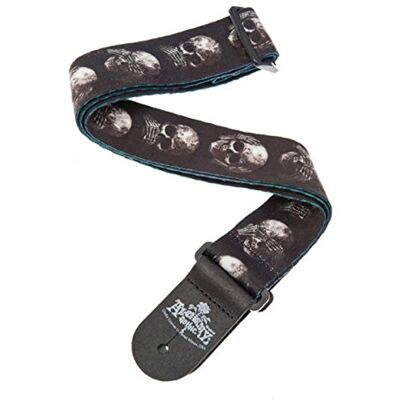 D'Addario Pasek do Gitary – Kolekcja Alchemy Gothic – Regulowany pasek kompatybilny z gitarami elektrycznymi, akustycznymi i basowymi – Muted Skulls D'Addario Pasek do Gitary – Kolekcja Alchemy Gothic – Regulowany pasek kompatybilny z gitarami elektrycznymi, akustycznymi i basowymi – Muted Skulls