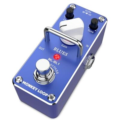 Monkey Loop ML-BL1 Pedał efektów gitarowych Blues Driver z precyzyjną kontrolą wzmocnienia Jakość sygnału z True Bypass Pobór prądu 5,5 mA (DC 9V) Monkey Loop ML-BL1 Pedał efektów gitarowych Blues Driver z precyzyjną kontrolą wzmocnienia Jakość sygnału z True Bypass Pobór prądu 5,5 mA (DC 9V)