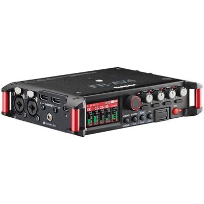 Tascam FR-AV4 profesjonalny rejestrator pola 4 ścieżek z 32-bitowym pływakiem, kodem czasu i synchronizacją HDMI, kaskadowy Tascam FR-AV4 profesjonalny rejestrator pola 4 ścieżek z 32-bitowym pływakiem, kodem czasu i synchronizacją HDMI, kaskadowy