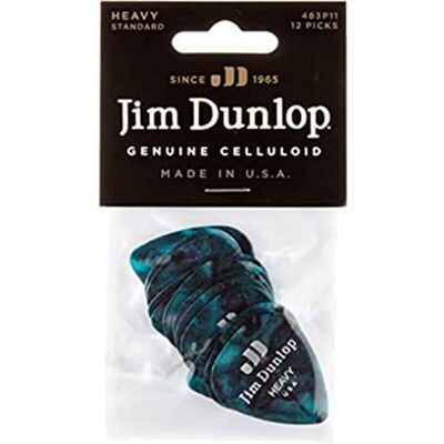 Dunlop Mediator Celluloid Turkusowa Perła ciężka torba 12 szt Dunlop Mediator Celluloid Turkusowa Perła ciężka torba 12 szt
