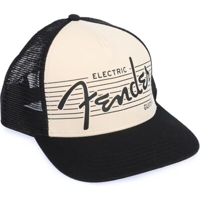 Fender Czapka do gitary elektrycznej, czarna/kremowa Fender Czapka do gitary elektrycznej, czarna/kremowa