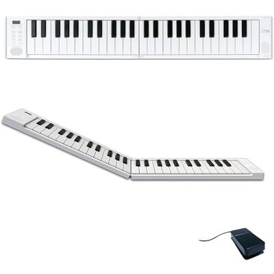 Carry-on FP-49 Touch 49 Key Touch Touch Sensitive biały przenośny składany cyfrowy fortepian firmy Blackstar USB MIDI Controller z akumulatorem Carry-on FP-49 Touch 49 Key Touch Touch Sensitive biały przenośny składany cyfrowy fortepian firmy Blackstar USB MIDI Controller z akumulatorem