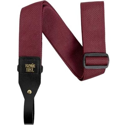Ernie Ball Pasek do Gitary Akustycznej Polypro, Burgundowy Ernie Ball Pasek do Gitary Akustycznej Polypro, Burgundowy