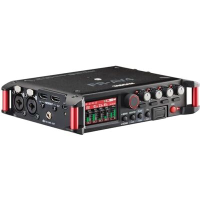 Tascam FR-AV4 profesjonalny rejestrator pola 4 ścieżek z 32-bitowym pływakiem, kodem czasu i synchronizacją HDMI, kaskadowy Tascam FR-AV4 profesjonalny rejestrator pola 4 ścieżek z 32-bitowym pływakiem, kodem czasu i synchronizacją HDMI, kaskadowy