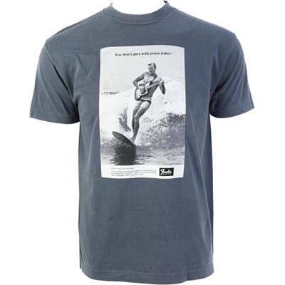 Fender Vintage Ad Surfer Tee, Ocean, M Fender Vintage Ad Surfer Tee, Ocean, M