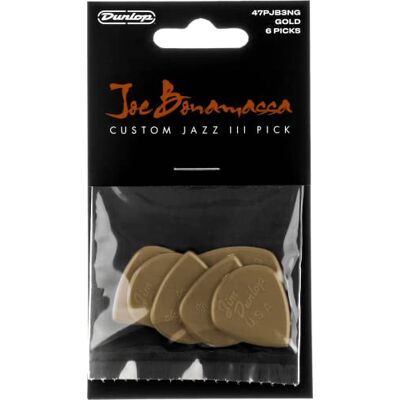 Dunlop Plektrum Joe Bonamassa Custom Jazz III, 6 sztuk Dunlop Plektrum Joe Bonamassa Custom Jazz III, 6 sztuk