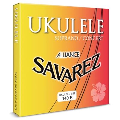 Savarez 345-375 mm sopran/zestaw koncertowy 140R Mensur Struny Ukelele Savarez 345-375 mm sopran/zestaw koncertowy 140R Mensur Struny Ukelele