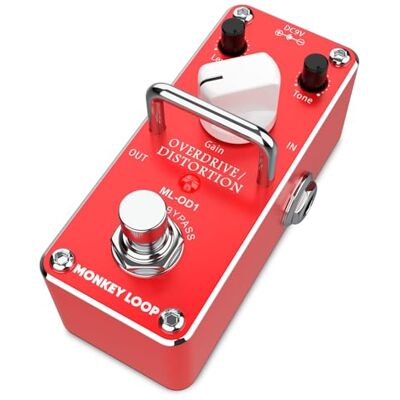 Monkey Loop ML-OD1 Pedał efektów Overdrive do gitary Dokładne sterowanie tonem i wzmocnieniem Jakość sygnału z True Bypass Pobór prądu 5.7 mA (DC 9V) Monkey Loop ML-OD1 Pedał efektów Overdrive do gitary Dokładne sterowanie tonem i wzmocnieniem Jakość sygnału z True Bypass Pobór prądu 5.7 mA (DC 9V)