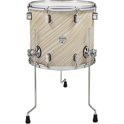 Pacific Drums Concept Maple Floor Tom, 16" x 14", Twisted Ivory Finish Ply Pacific Drums Concept Maple Floor Tom, 16" x 14", Twisted Ivory Finish Ply