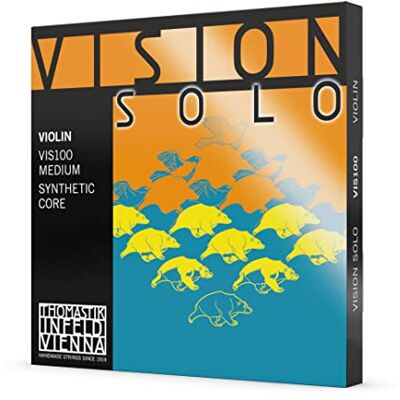 Thomastik-Infeld Vision Solo VIS100 Zestaw 4 strun (D Alu) 4/4 Owijana aluminium Napięcie 23kp/50.6lbs Thomastik-Infeld Vision Solo VIS100 Zestaw 4 strun (D Alu) 4/4 Owijana aluminium Napięcie 23kp/50.6lbs