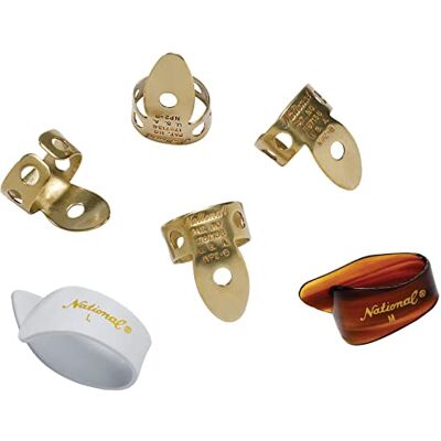 D'Addario National Celuloid Zestaw Kostek Palcowych Medium , 6 Sztuk D'Addario National Celuloid Zestaw Kostek Palcowych Medium , 6 Sztuk