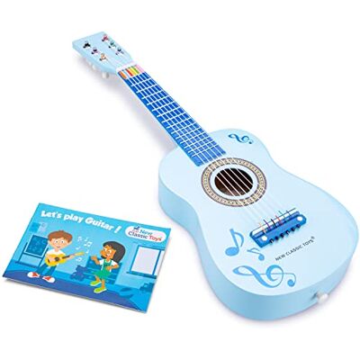 Woet New Classic Toys Gitara z zabawkami niebieska 60 cm Woet New Classic Toys Gitara z zabawkami niebieska 60 cm