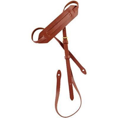 Ortega Guitars OSM-BR standardowy pasek mandoliny miękka gładka skóra brązowa, 1,5 cm szerokości maks. 170 cm długości Ortega Guitars OSM-BR standardowy pasek mandoliny miękka gładka skóra brązowa, 1,5 cm szerokości maks. 170 cm długości