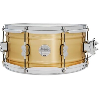Pacific Drums Concept Series Metal Snare, 35,6 x 16,5 cm, 1,2 mm mosiądz szczotkowany Cienka skorupa, satynowy wygląd Pacific Drums Concept Series Metal Snare, 35,6 x 16,5 cm, 1,2 mm mosiądz szczotkowany Cienka skorupa, satynowy wygląd