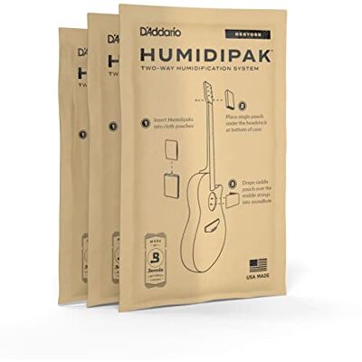 D'Addario Humidipak Gitara Restore, 3 Saszetki Kontroli Wilgotności D'Addario Humidipak Gitara Restore, 3 Saszetki Kontroli Wilgotności