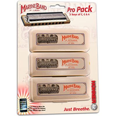 Hohner Marine Band Pro Pack, klucz G, A i C (391896BX) Hohner Marine Band Pro Pack, klucz G, A i C (391896BX)